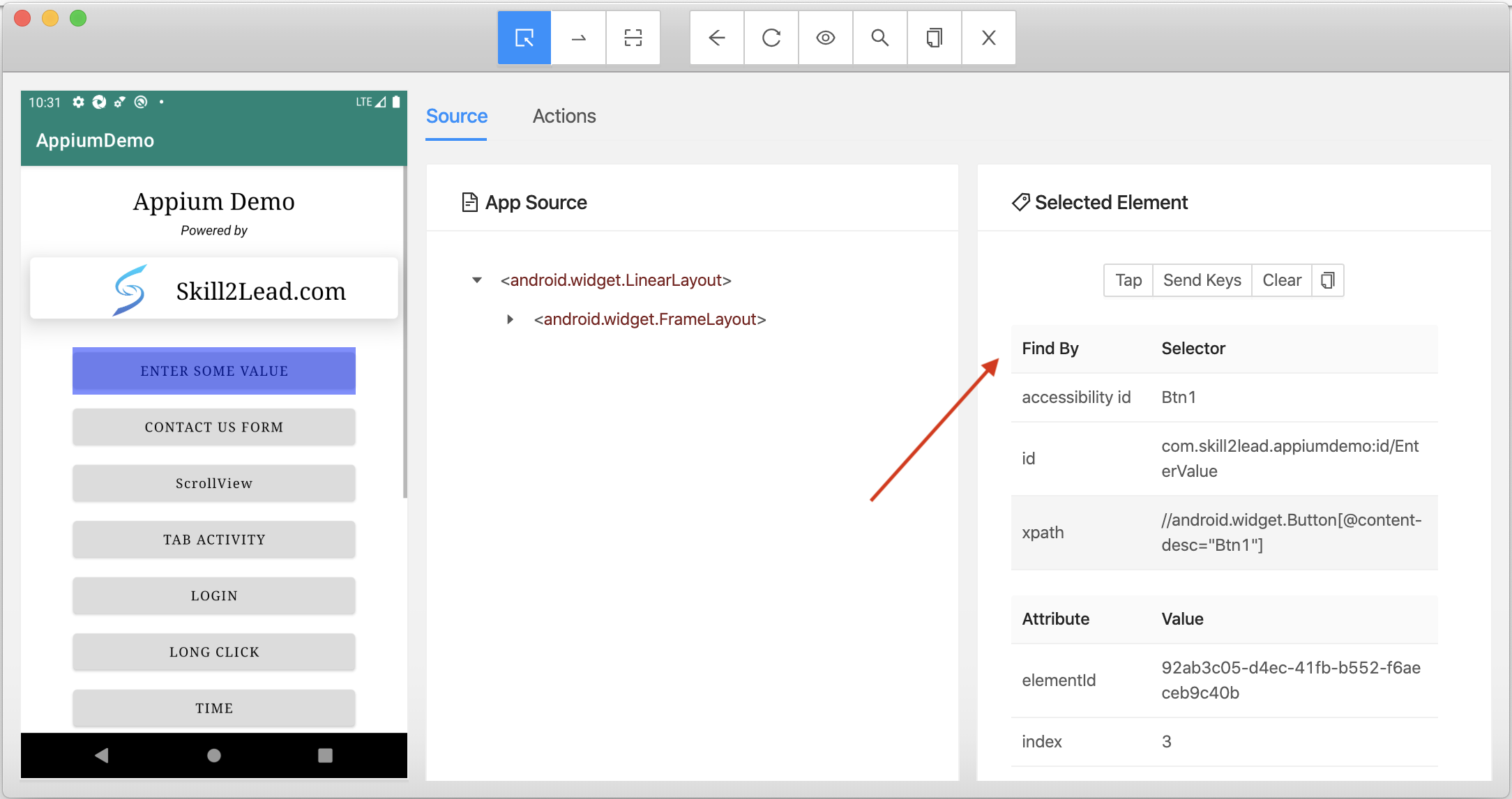 Appium Inspector